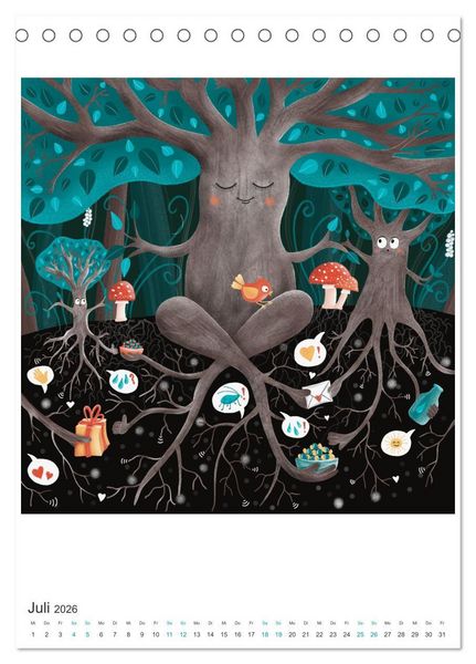 Produktbild: SAVE OUR TREES - B&auml;ume bedeuten Leben (Tischkalender 2026 DIN A5 hoch), CALVENDO Monatskalender