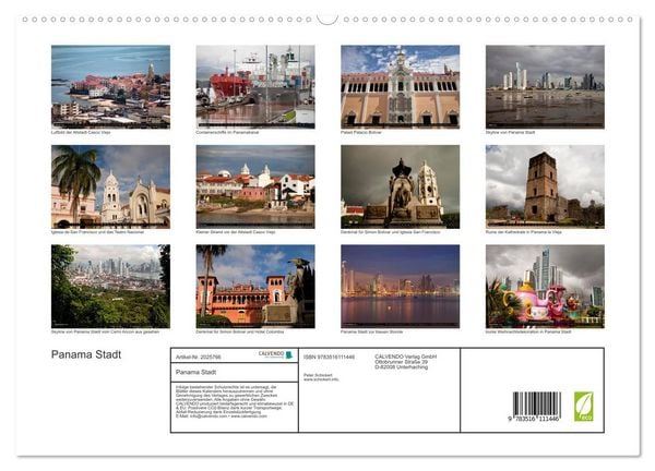 Produktbild: Panama Stadt (hochwertiger Premium Wandkalender 2026 DIN A2 quer), Kunstdruck in Hochglanz