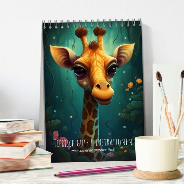 Produktbild: Tierisch gute Illustrationen wie aus einer anderen Welt (Tischkalender 2026 DIN A5 hoch), CALVENDO Monatskalender