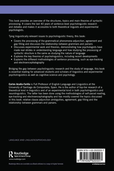 Produktbild: Syntactic Processing