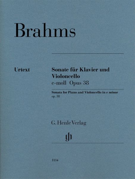 Johannes Brahms - Violoncellosonate e-moll op. 38
