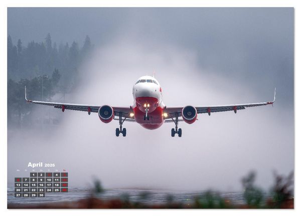 Produktbild: Flugzeuge hautnah - Flugzeugkalender f&uuml;r Flugzeugliebhaber (Wandkalender 2026 DIN A4 quer), CALVENDO Monatskalender