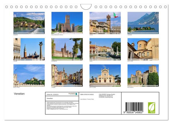 Produktbild: Venetien (Wandkalender 2026 DIN A4 quer), CALVENDO Monatskalender