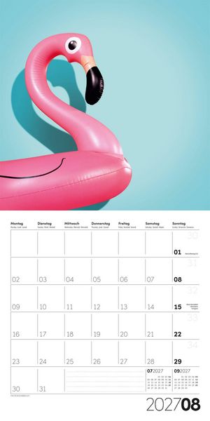 Produktbild: Die Farbe Pink Kalender 2027 - 30x30 - Art12