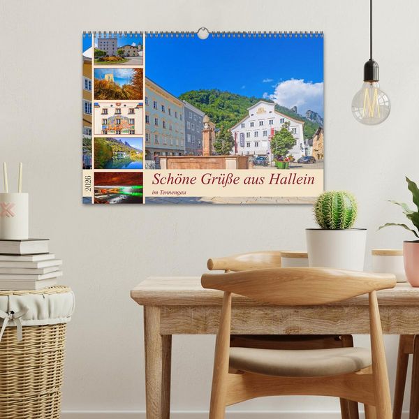 Produktbild: Sch&ouml;ne Gr&uuml;&szlig;e aus Hallein (Wandkalender 2026 DIN A3 quer), CALVENDO Monatskalender