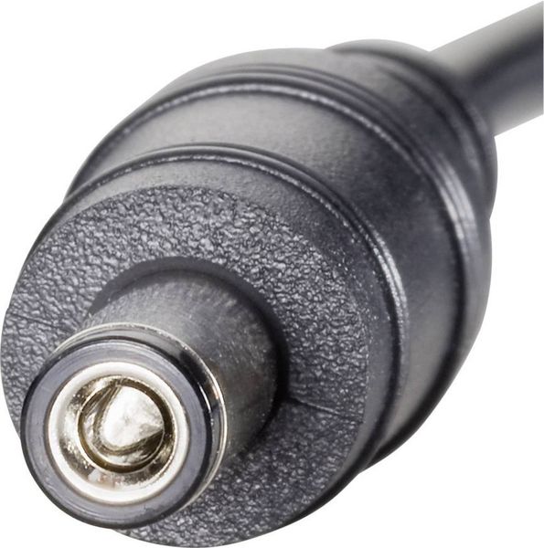 Produktbild: Renkforce USB-Stromkabel USB 2.0 USB-A Stecker, DC Stecker 5,5 mm 1.00 m Schwarz vergoldete Steckkontakte RF-4079664