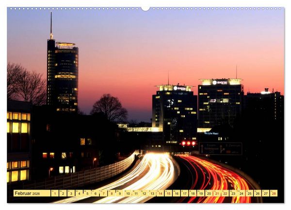 Produktbild: Essen Lichter der Nacht (hochwertiger Premium Wandkalender 2026 DIN A2 quer), Kunstdruck in Hochglanz