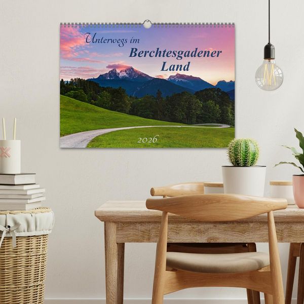 Produktbild: Unterwegs im Berchtesgadener Land 2026 (Wandkalender 2026 DIN A3 quer), CALVENDO Monatskalender
