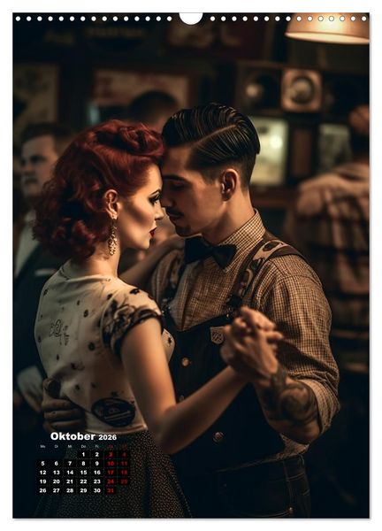 Produktbild: Rockabilly (Wandkalender 2026 DIN A3 hoch), CALVENDO Monatskalender