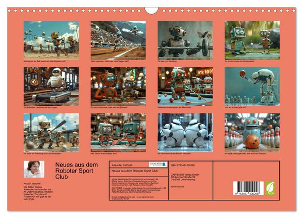 Produktbild: Neues aus dem Roboter Sport Club (Wandkalender 2026 DIN A3 quer), CALVENDO Monatskalender