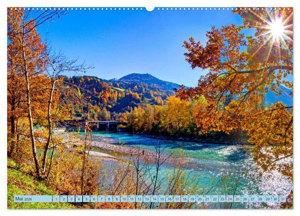 Produktbild: Es flie&szlig;t die Salzach (Wandkalender 2026 DIN A2 quer), CALVENDO Monatskalender