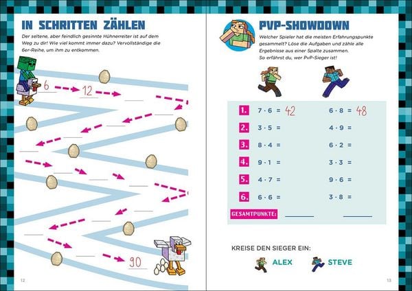 Produktbild: Mathe f&uuml;r Minecrafter - Mein extrastarkes &Uuml;bungsbuch
