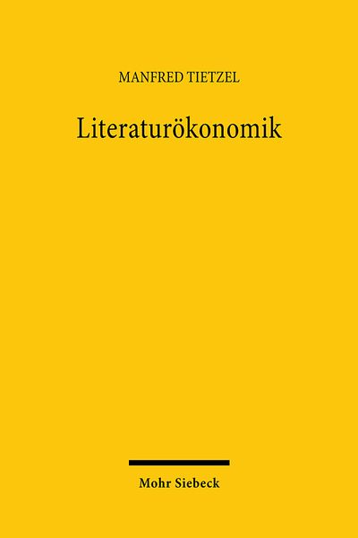 Produktbild: Literatur&ouml;konomik