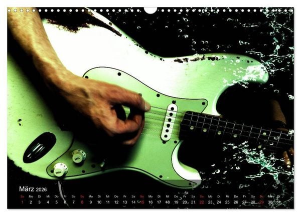 Produktbild: Rockgitarren Power (Wandkalender 2026 DIN A3 quer), CALVENDO Monatskalender