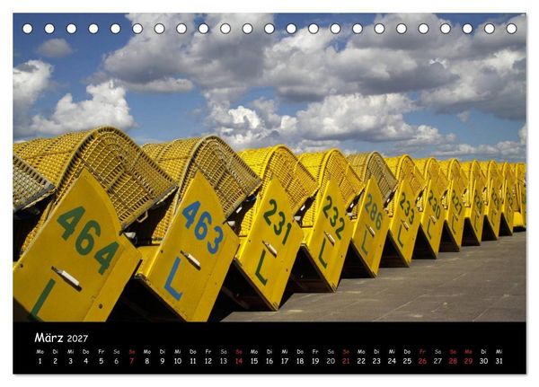 Produktbild: An der Nordseek&uuml;ste... (Tischkalender 2027 DIN A5 quer), CALVENDO Monatskalender