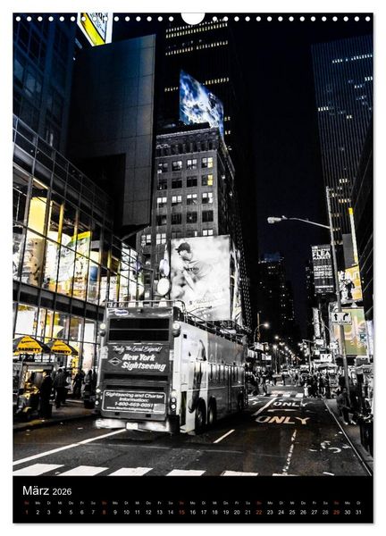 Produktbild: NEW YORK &ndash; street view (Wandkalender 2026 DIN A3 hoch), CALVENDO Monatskalender