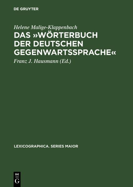 Produktbild: Das &raquo;W&ouml;rterbuch der deutschen Gegenwartssprache&laquo;
