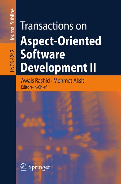 Produktbild: Transactions on Aspect-Oriented Software Development II