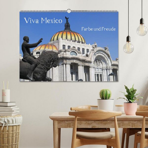 Produktbild: Viva Mexiko - Farben und Freude (Wandkalender 2026 DIN A2 quer), CALVENDO Monatskalender