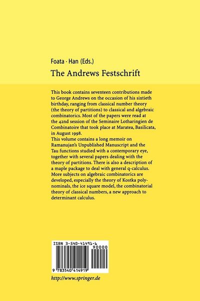 Produktbild: The Andrews Festschrift