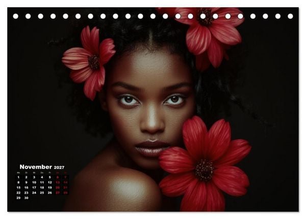 Produktbild: Florale Anmut (Tischkalender 2027 DIN A5 quer), CALVENDO Monatskalender