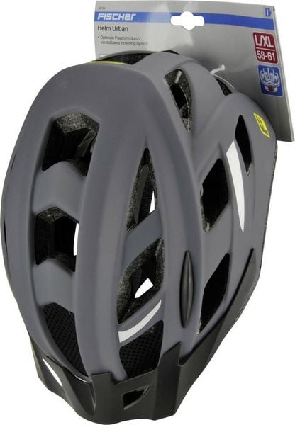 Fischer Fahrrad Urban Levin M MTB-Helm Grau, Schwarz Konfektionsgröße=M