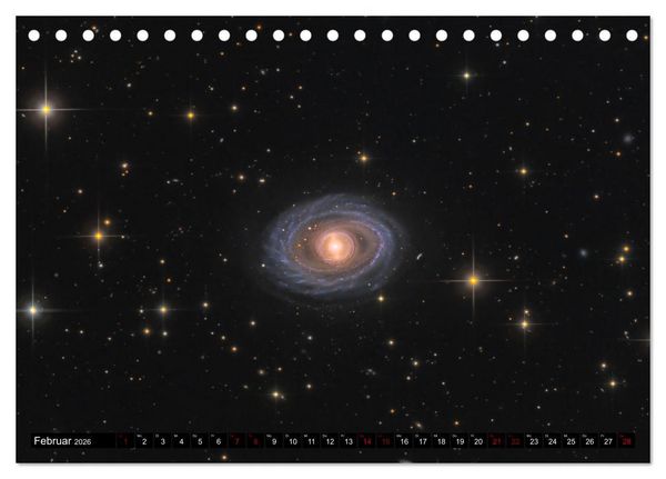 Produktbild: Galaxien im Universum (Tischkalender 2026 DIN A5 quer), CALVENDO Monatskalender