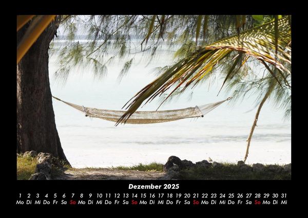 Produktbild: Urlaubsparadies 2025 Fotokalender DIN A3