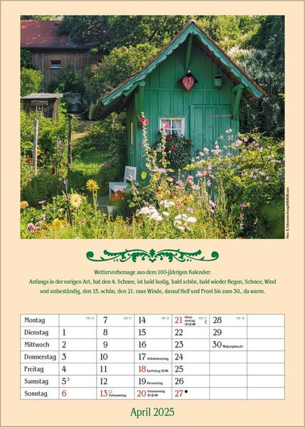 'Landleben mit Hundertjährigem Kalender 2025' - 'Korsch