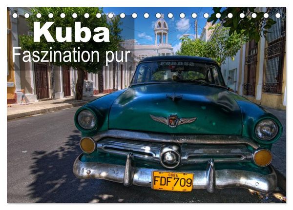 Kuba - Faszination pur (Tischkalender 2026 DIN A5 quer), CALVENDO Monatskalender