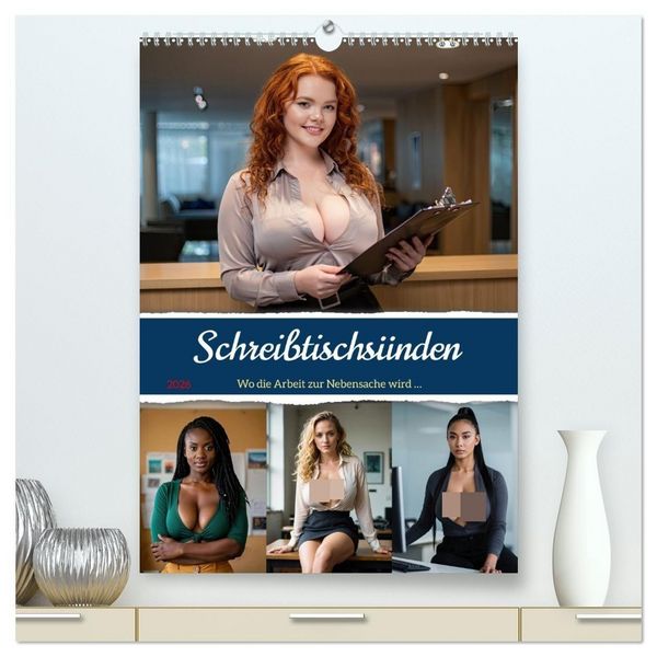 Produktbild: Schreibtischs&uuml;nden (hochwertiger Premium Wandkalender 2026 DIN A2 hoch), Kunstdruck in Hochglanz