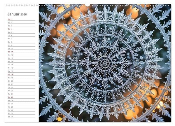 Produktbild: Natural Mandalas - Kraftvolle KI Mandalas aus Naturmaterialien (hochwertiger Premium Wandkalender 2026 DIN A2 quer), Kunstdruck in Hochglanz