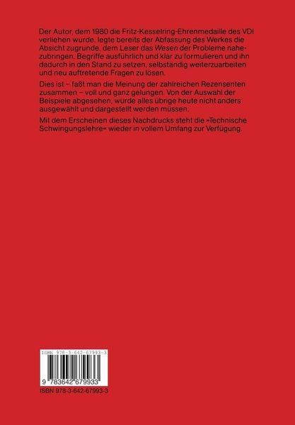 Produktbild: Technische Schwingungslehre