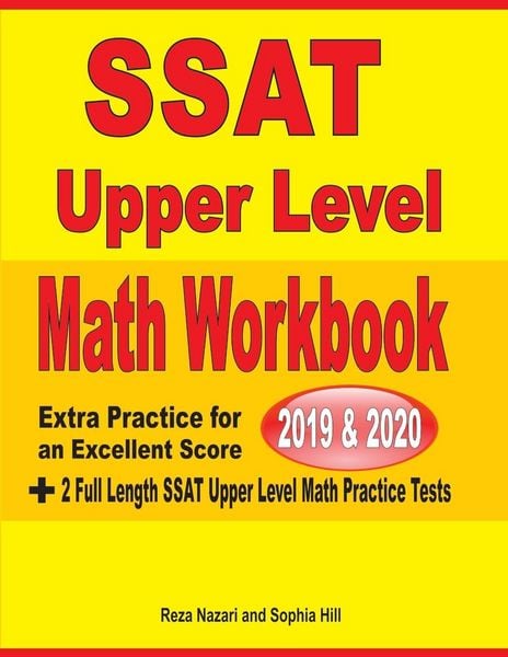 Produktbild: SSAT Upper Level Math Workbook 2019 & 2020