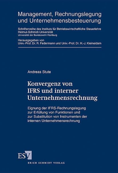 Produktbild: Konvergenz von IFRS und interner Unternehmensrechnung