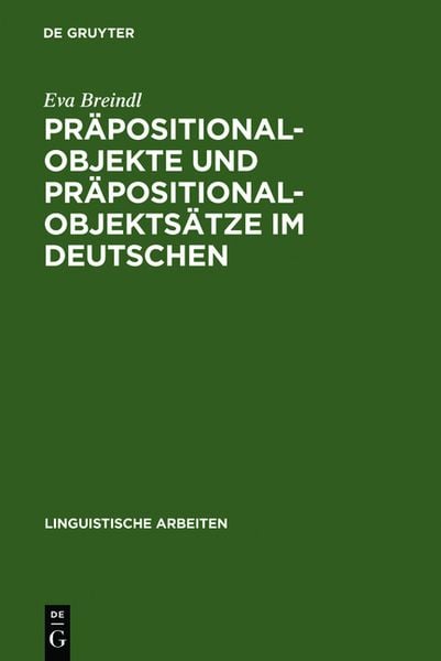 Produktbild: Pr&auml;positionalobjekte und Pr&auml;positionalobjekts&auml;tze im Deutschen