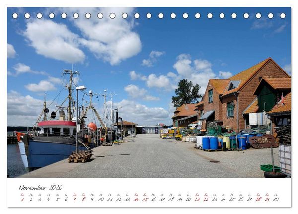 Produktbild: Maasholm - der Fischerort an Schlei und Ostsee (Tischkalender 2026 DIN A5 quer), CALVENDO Monatskalender