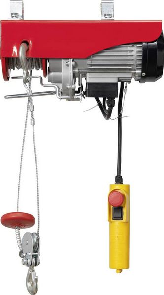 Produktbild: TOOLCRAFT 1553742 Elektrischer Seilhebezug Tragf&auml;higkeit (mit Umlenkrolle) 600 kg Tragf&auml;higkeit (ohne Umlenkrolle) 300 kg