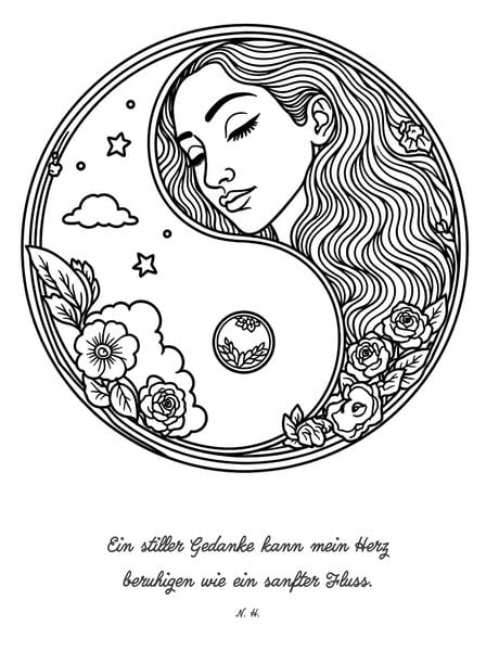 Produktbild: Yin-Yang-Tr&auml;ume: Ein Malbuch f&uuml;r Harmonie und Ausgeglichenheit