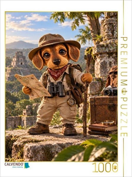 CALVENDO Puzzle Lui der forschende Abenteurer | 1000 Teile Lege-Größe 64 × 48 cm Foto-Puzzle für glückliche Stunden