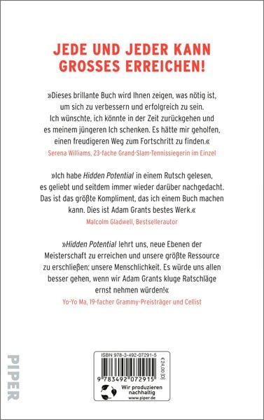 Produktbild: Hidden Potential – Die Wissenschaft des Erfolgs