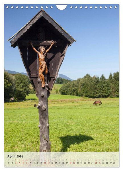 Produktbild: Feldkreuze im bayerischen Oberland (Wandkalender 2026 DIN A4 hoch), CALVENDO Monatskalender