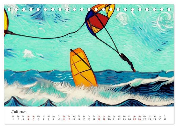 Produktbild: Ostsee Kunstwerke (Tischkalender 2026 DIN A5 quer), CALVENDO Monatskalender