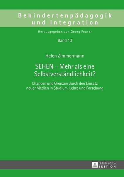 Produktbild: SEHEN &ndash; Mehr als eine Selbstverst&auml;ndlichkeit?