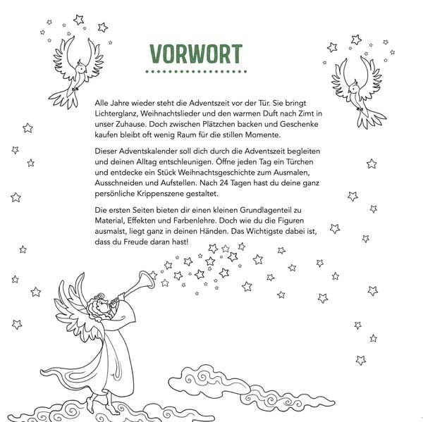 Produktbild: Colorful Christmas - Die Ausmal-Weihnachtskrippe (Adventskalender)