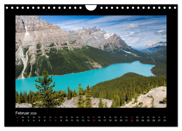 Produktbild: KANADA - Rocky Mountains (Wandkalender 2026 DIN A4 quer), CALVENDO Monatskalender