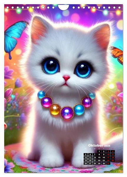 Produktbild: Miau Momente (Wandkalender 2026 DIN A4 hoch), CALVENDO Monatskalender