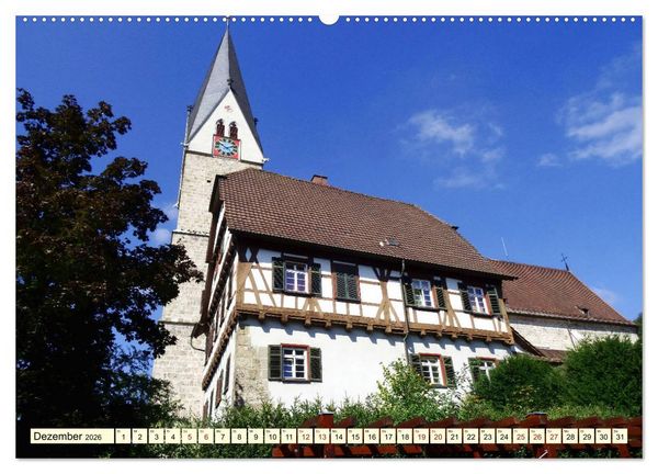 Produktbild: Unterwegs in der Altstadt von Geislingen (Wandkalender 2026 DIN A2 quer), CALVENDO Monatskalender