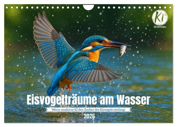 Produktbild: Eisvogeltr&auml;ume am Wasser (Wandkalender 2026 DIN A4 quer), CALVENDO Monatskalender