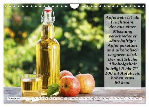 Produktbild: Wissenswertes &uuml;ber Wein (Wandkalender 2027 DIN A4 quer), CALVENDO Monatskalender